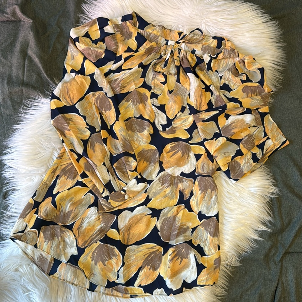 A N T H R O P O L O G I E Floral Blouse - image 1